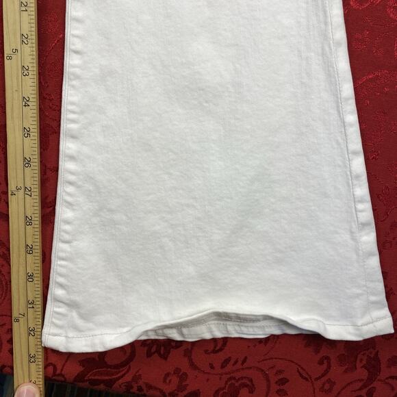 Citizens of Humanity Midrise Super Flare Jeans 27 White 27x32" Inseam Boho - Picture 10 of 12